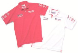 Toyota Sponsor Logo Polo Shirt White
