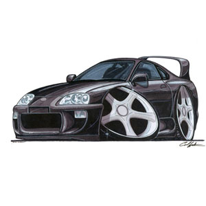 toyota Supra - Black T-shirt