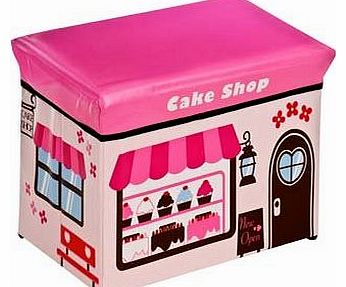 Toyrific Childrens Large Toy Box / Storage Seat - Cake Shop