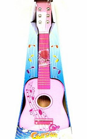 Toyrific Musical Instrument - Wooden Blue Guitar