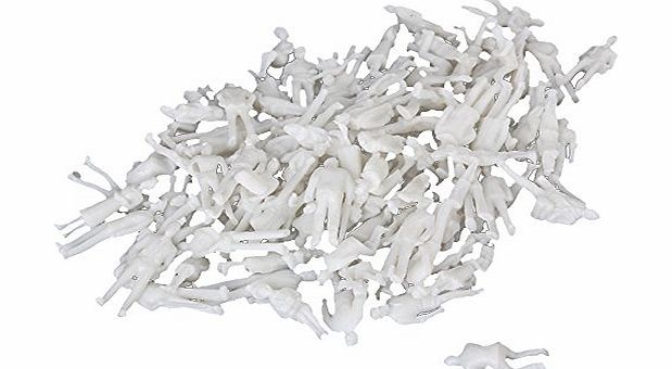 TOYS AND GAMES Generic White Unpainted Architectural 1:100 Scale Model Figures Pack of 100
