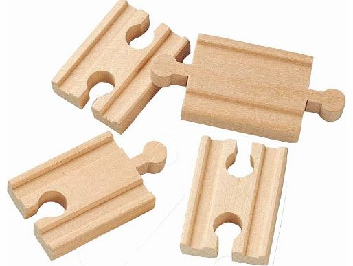 Toys For Play 2-inch Mini Straight Track (4 Pieces)