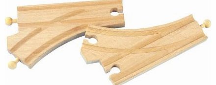 Toys For Play Curved Switch Track (2 Pieces)