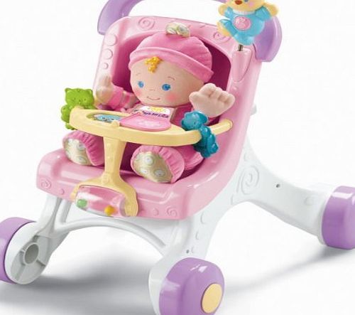 Fisher-Price Brilliant Basics Stroll-Along Walker CustomerPackageType: Standard Packaging Plaything, Amusement, Play, Toys, Game
