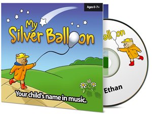 ToysGamesGifts Silver Balloon Childs Name In Music CD