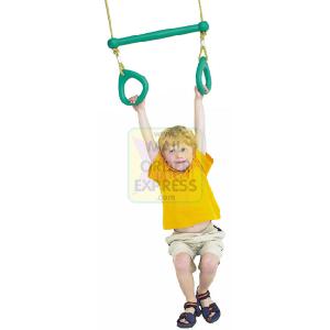 TP Green Trapeze Bar and Rings