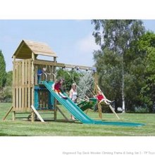 Kingswood Top Deck Wooden Climbing Frame and Swing Set 3 - TP Toys