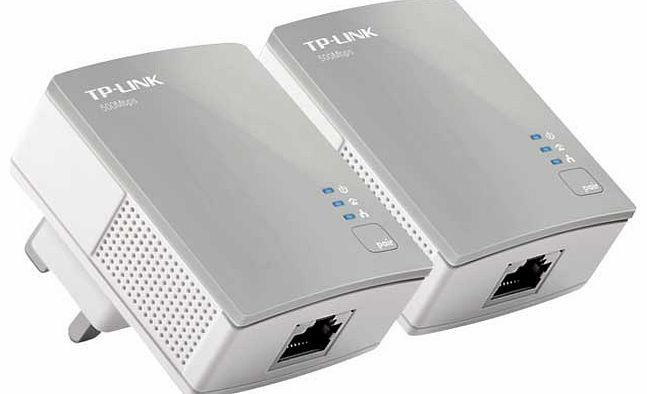 500Mbps Nano Powerline Adapter - Twin Pack