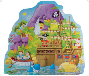 Pirate Island Floor Puzzle