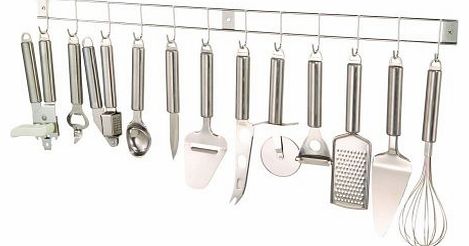 Kitchen tool set 13 pieces for mounting on the wall
