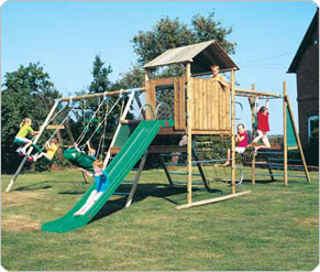 TP Sherwood Tower Triple Swing Set