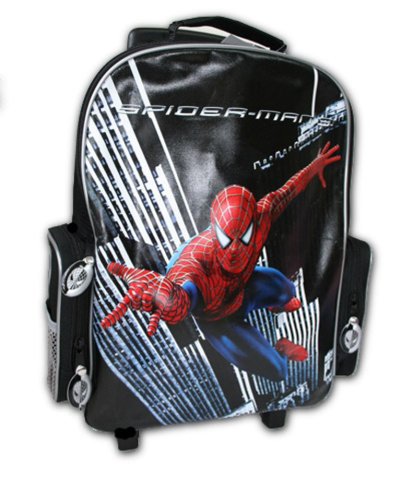 Trade Mark Collections Spider Man 3 Large Wheeled Bag Red and Black