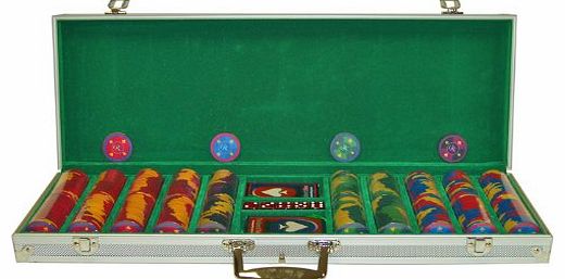 Trademark Poker 500 Grand Royale Poker Chip Set with Aluminum Case
