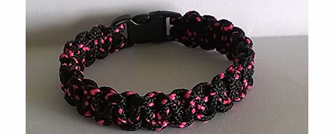 Tradewinds 6``-6.5`` Neon Panther 425 Cobra Stitch Bracelet/Wristband. (Small Buckle). Handmade In Norfolk. U.K.