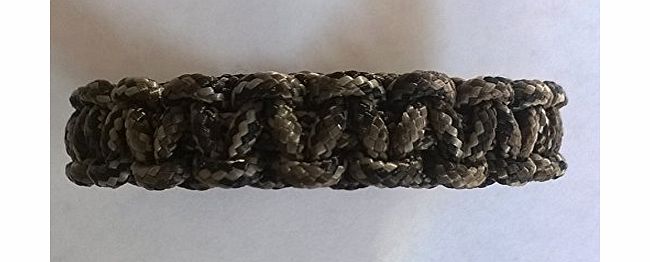 Tradewinds 6``-6.5`` Python Paracord 425 Cobra Stitch Bracelet/Wristband (Small Buckle). Handmade In Norfolk U.K.