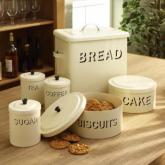 Traditional Enamelware Biscuit and Cake Tin