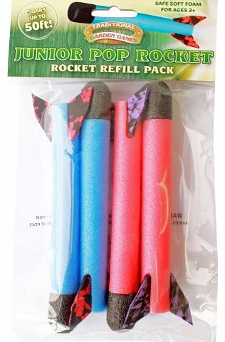 Traditional Garden Games Junior Pop Rocket Refills