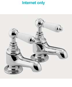 traditional Lever Bath Taps - Chrome
