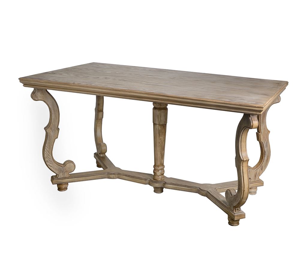 Traditional Limed Oak Dining Table