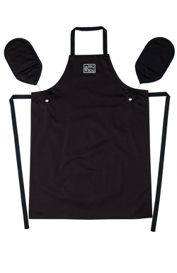 Plains double oven glove - Black