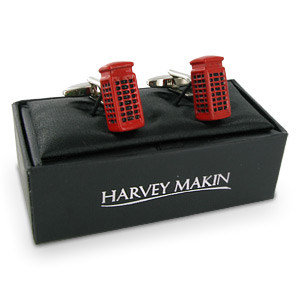 Traditional Red Telephone Box Cufflinks