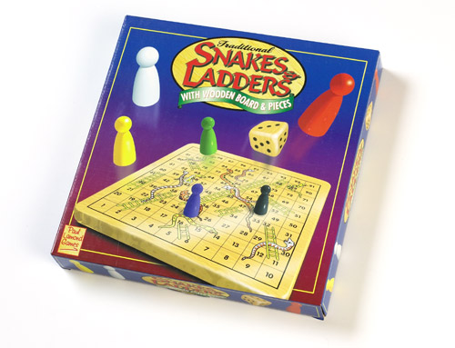Wooden Snakes and Ladders