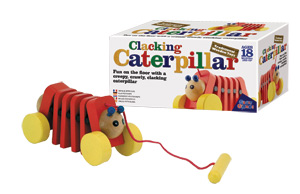 traditional Wooden Toys Clacking Caterpillar