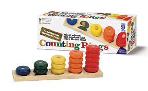 traditional Wooden Toys Counting Rings