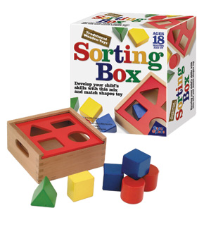 traditional Wooden Toys Sorting Box