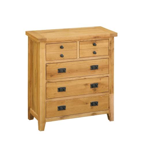 Trafalgar Oak Furniture Trafalgar Oak 2 3 Chest of Drawers 520.015