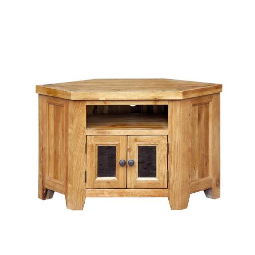 Trafalgar Oak Furniture Trafalgar Oak Corner TV Unit