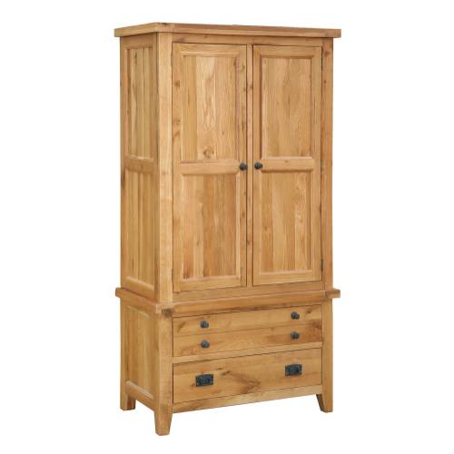 Trafalgar Oak Furniture Trafalgar Oak Gents Wardrobe