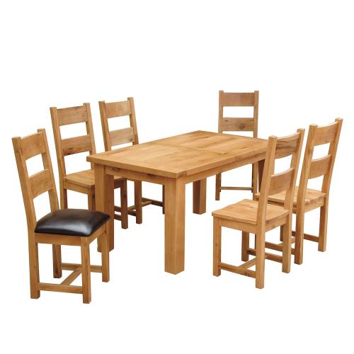 Trafalgar Oak Large Dining Set
