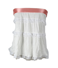 Traffic People Loose Silk Tie Top