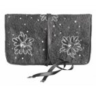 Traidcraft Black Sequin Jewellery Roll