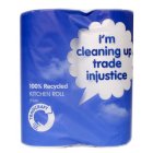 Traidcraft Case of 12 Recycled Kitchen Roll Twin Pack