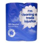 Traidcraft Case of 12 Recycled Kitchen Roll Twin Pack