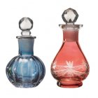 Etched Glass Perfume Bottles