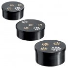 Floral Stone Boxes - Set of 3