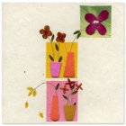 Traidcraft Flowers In Vases Card