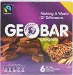 Traidcraft Geobar Chocolate and Raisin Bars