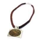 Traidcraft Gourd and Silver Necklace in Giftbox