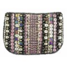 Traidcraft Pink and grey sequin purse