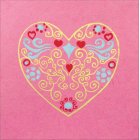 Traidcraft Pink Heart Card