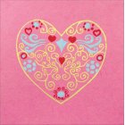 Traidcraft Pink Heart Card