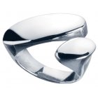 Traidcraft Silver Ovals Adjustable Ring