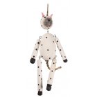 Spotty Cat Christmas Tree Decorations (2 Pack)