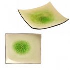 Square Glass Glaze Platters (2)