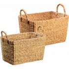 Water Hyacinth Baskets (2 Pack)