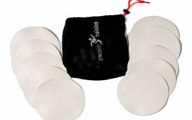 Training Equipment  White Round Flat Marker Discs Set of 10